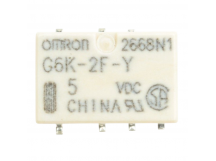 Реле электромагнитные OMRON G6K-2F-Y 5VDC Реле 5В DPDT 125В0,3А (Ag+Au clad) сигнальное SMT
