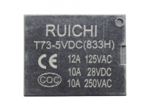 Реле электромагнитные Ruichi T73-5VDC Реле 5В SPDT 250В 10А