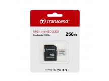 MicroSDXC  256GB  Transcend 300S A2 V30 UHS-I U3 V30 A1 +SD адаптер