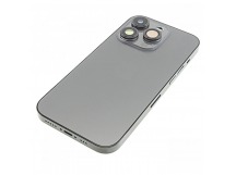Задняя крышка для iPhone 14 Pro (черный) в сборе, ориг