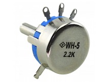 Резисторы переменные NONAME WH5-1А-2.2K Резистор переменный 2,2кОм 20% 0,1Вт длина вала 16мм (6мм)