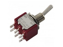 Тумблеры DAIER MTS-212R Тумблер на панель без фиксации ON-(ON)DPDT 250В 3А (6мм)