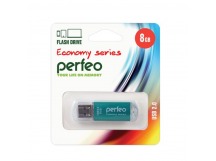 Флеш-накопитель USB2.0 8Gb Perfeo E01 (PF-E01G008ES) Зеленый, шт