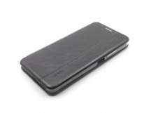 Сумка футляр-книга для XIAOMI Redmi Note 11 Pro 4G (экокожа, ссиликоновым креплением, на магните, черная (PREMIUM Line)) Faison