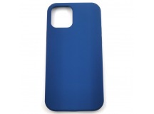 Задняя накладка для iPhone 12/12 Pro (силикон, синий кобальт (FullCase))