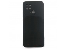 Задняя накладка для Xiaomi Redmi 10C (силикон, с защитой камеры,черная (Full Case)), ориг