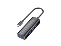 Хаб Type-C KAKUSIGA KSC-1409-N (4USB3.0) черный