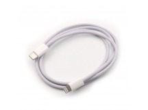 Кабель Type-C - Lightning (в коробке, ткань) пурпурный, 1м