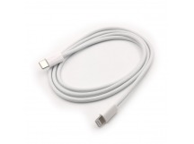 Кабель Type-C - Lightning (в коробке, ткань) серый, 1м