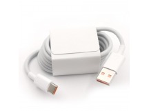 Кабель USB - Type-C (тех.упак) (1м) белый, Fast Charger Data Cable (6A),для Xiaomi