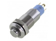 Антивандальные кнопки DAIER GQ-10H-10EL/S-2V/R Антивандальнаякнопка на панель с подсветкой 2В красная с фиксацией ON-OFF SPST250В 3А (10мм)