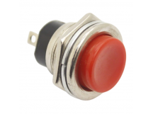 Кнопки на панель DAIER DS-212/R Кнопка на панель красная безфиксации OFF-(ON) SPST 250В 3А (16мм)