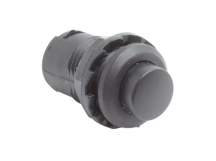 Кнопки на панель DAIER DS-227/B Кнопка на панель черная безфиксации OFF-(ON) SPST 250В 1,5А (12,4мм)