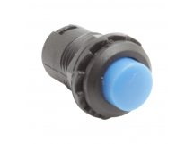 Кнопки на панель DAIER DS-227/BL Кнопка на панель синяя безфиксации OFF-(ON) SPST 250В 1,5А (12,4мм)