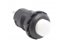Кнопки на панель DAIER DS-228/W Кнопка на панель белая с фиксациейON-OFF SPST 250В 1,5А (12,4мм)