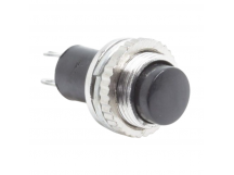 Кнопки на панель DAIER DS-314/B Кнопка на панель черная безфиксации OFF-(ON) SPST 250В 0,5А (10мм)