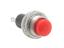 Кнопки на панель DAIER DS-314/R Кнопка на панель красная безфиксации OFF-(ON) SPST 250В 0,5А (10мм)