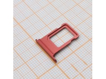 Держатель сим для iPhone 14/14 Plus (красный) (2sim)