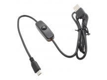 Одноплатные компьютеры NONAME Кабель питания одноплатного ПКUSB тип A - microUSB 1м с выключателем