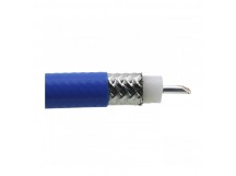 Коаксиальные кабели NONAME Коаксиальный кабель RG-401SСu/Cu+Sn, PTFE/FEP, 70%, 50 Ом, 19ГГц, синий 1м [SFX-50-5]