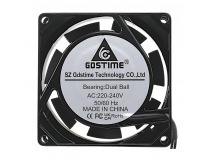 Кулеры (вентиляторы) GDSTIME GAA8025B Кулер осевой 80x80x25мм220-240В 0,08А 2500 об/мин (подшипник качения)
