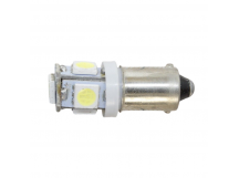 Автосвет NONAME Лампа автомобильная светодиодная BA9s T4W 12В5SMD 5050 (синий)