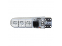 Автосвет NONAME Лампа автомобильная светодиодная T10 W5W 12ВLED 6SMD RGB c пультом, 2шт