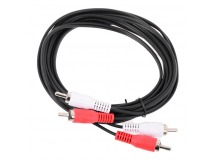 Кабель TELECOM 2xRCA (M)/2xRCA (M) чёрный, 3 м (1/250)