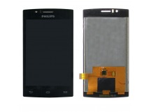 Дисплей для Philips S307 в сборе с тачскрином Черный