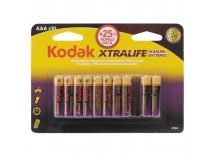 Элемент питания KODAK XTRALIFE LR03 8+2BL [K3A-8+2] (120/480/38400)
