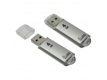 Флеш-накопитель USB 4Gb Smart Buy V-Cut series (silver