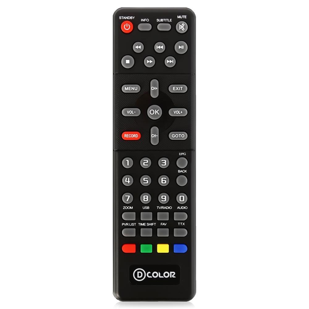 Пульт ДУ для ресивера D-color DC 802 HD DVB-T2 купить по цене 450₽,  описание, характеристики в интернет-магазине SNPMarket