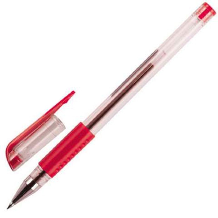 корп. гел вая ручка. черн. 7 mm синий luxor. ручка гел.