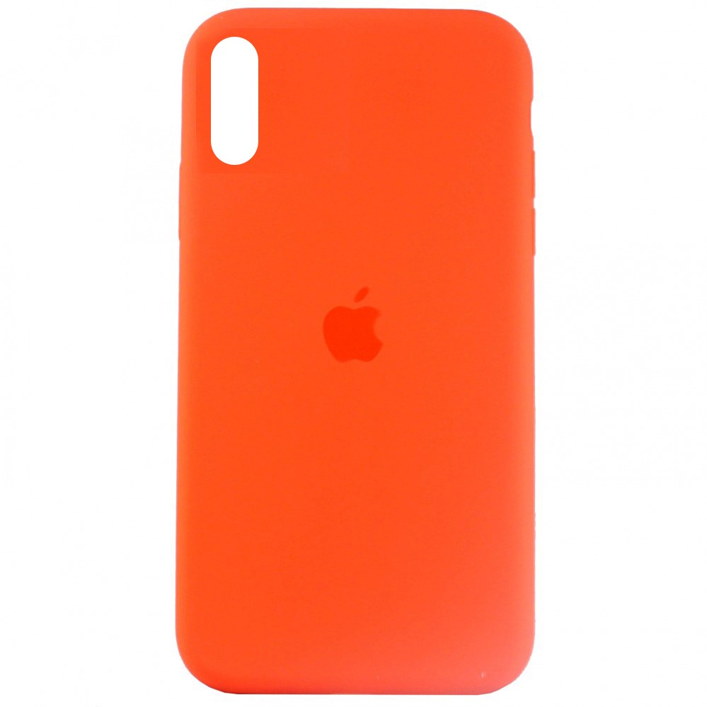 Чехол Silicone Case с лого для Apple iPhone XS Max (013) оранжевый купить  по цене 150₽, описание, характеристики в интернет-магазине SNPMarket