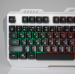 Клавиатура Nakatomi KG-35U SILVER игровая с подсветкой, корпус металл, USB, серебро#139227