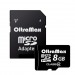Карта памяти MicroSD 8GB OltraMax Class 4 + SD адаптер#136522