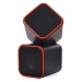 Колонки SmartBuy, 2.0, Cute, чёрные/оранжевые, USB#999805