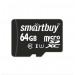 Карта памяти MicroSD 64GB Smart Buy Сlass 10 UHS-I без адаптера#2004622