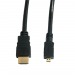 Кабель Dialog HDMI - micro HDMI - HC-A0518 (CV-0318 black) V1.4, длина 1.8 м, блистер#164485