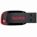 Флеш-накопитель USB 16GB SanDisk Cruzer Blade чёрный#176572