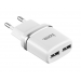 Адаптер Сетевой Hoco C12 2USB/5V/2.4A + кабель micro USB (White)#1394913