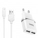 Адаптер Сетевой Hoco C12 2USB/5V/2.4A + кабель micro USB (White)#440607