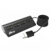USB HUB RITMIX CR-2400, черный, USB 2.0, 4 порта. Подключение к компьютеру/ноутбуку, питание по USB.#194958