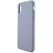 Чехол-накладка Silicone Case New Era для Apple iPhone XS Max серый#199937