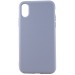 Чехол-накладка Silicone Case New Era для Apple iPhone XS Max серый#199936