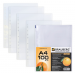 Папки-файлы перфорированные, А4, BRAUBERG, комплект 100 шт., апельсиновая корка, 221713#201430