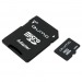 Карта памяти MicroSD 8 Gb Qumo +SD адаптер (class  4)#134577