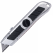 Нож универсальный мощный BRAUBERG "Professional", металлический корпус, фиксатор, + 5 лезвий, 235403#202753