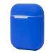 Чехол - силиконовый, тонкий для кейса Apple AirPods 2 (blue)#203866