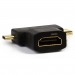 Адаптер SMART BUY HDMI F-miniHDMI M-microHDMI M (A119)#2121583